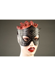 Чёрная маска-очки с клёпками - Подиум - купить с доставкой в Ессентуках