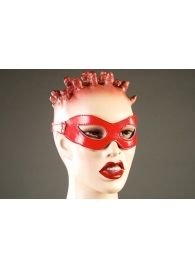 Красная лакированная маска-очки - Подиум - купить с доставкой в Ессентуках