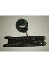 Чёрные кожаные наручники  Крест  без подкладки - Подиум - купить с доставкой в Ессентуках
