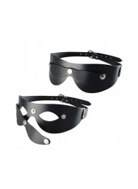 Черная кожаная маска  Новичок - Sitabella - купить с доставкой в Ессентуках