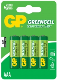 Батарейки солевые GP GreenCell AAA/R03G - 4 шт. - Элементы питания - купить с доставкой в Ессентуках