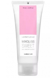 Смазка на водной основе Mixgliss Sweet с ароматом бабл-гам - 70 мл. - Mixgliss - купить с доставкой в Ессентуках