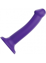 Фиолетовый фаллоимитатор-насадка Strap-On-Me Dildo Dual Density size M - 18 см. - Strap-on-me - купить с доставкой в Ессентуках