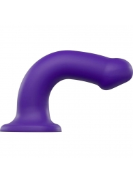 Фиолетовый фаллоимитатор-насадка Strap-On-Me Dildo Dual Density size L - 19 см. - Strap-on-me - купить с доставкой в Ессентуках