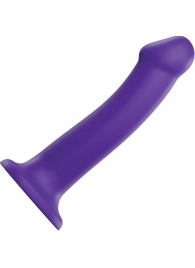 Фиолетовый фаллоимитатор-насадка Strap-On-Me Dildo Dual Density size L - 19 см. - Strap-on-me - купить с доставкой в Ессентуках