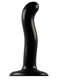 Черный фаллоимитатор-насадка Strap-On-Me P G spot Dildo size S - 16,4 см. - Strap-on-me - купить с доставкой в Ессентуках