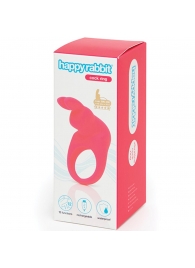 Розовое эрекционное виброкольцо Happy Rabbit Rechargeable Rabbit Cock Ring - Happy Rabbit - в Ессентуках купить с доставкой