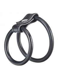 Двойное эрекционное кольцо на пенис и мошонку - BlueLine - в Ессентуках купить с доставкой