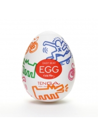 Мастурбатор-яйцо Keith Haring EGG STREET - Tenga - в Ессентуках купить с доставкой