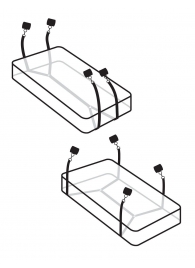 Фиксаторы для кровати WRAPAROUND MATTRESS RESTRAIN - Pipedream - купить с доставкой в Ессентуках