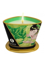 Массажная свеча Exotic Green Tea с ароматом зелёного чая - 170 мл. - Shunga - купить с доставкой в Ессентуках