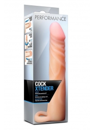 Телесная насадка на пенис Cock Xtender - 17,7 см. - Blush Novelties - в Ессентуках купить с доставкой