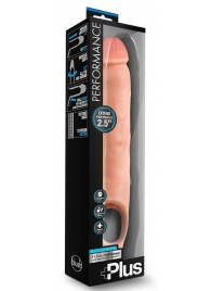 Телесная насадка-удлинитель 11.5 Inch Silicone Cock Sheath Penis Extender - 29,2 см. - Blush Novelties - в Ессентуках купить с доставкой