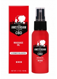 Стимулирующее массажное масло CBD from Amsterdam Massage Oil - 50 мл. - Shots Media BV - купить с доставкой в Ессентуках