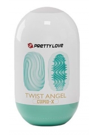Бирюзовый мастурбатор-яйцо Twist Angel - Baile - в Ессентуках купить с доставкой
