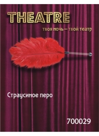 Красное страусовое пёрышко - ToyFa - купить с доставкой в Ессентуках