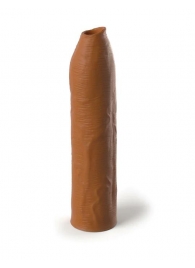 Кофейная насадка-удлинитель Uncut Silicone Penis Enhancer - 17,8 см. - Pipedream - в Ессентуках купить с доставкой