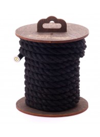 Черная хлопковая веревка для бондажа на катушке - 5 м. - Crazy Handmade - купить с доставкой в Ессентуках