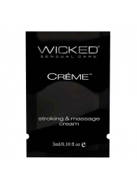 Крем для массажа и мастурбации Wicked Stroking and Massage Creme - 3 мл. - Wicked - купить с доставкой в Ессентуках