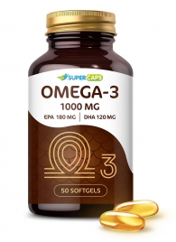 Пищевая добавка SuperCaps OMEGA-3 - 50 капсул (1000 мг) - SuperCaps - купить с доставкой в Ессентуках