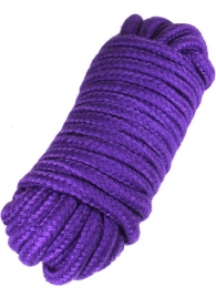 Фиолетовая верёвка для бондажа и декоративной вязки - 10 м. - Eroticon - купить с доставкой в Ессентуках