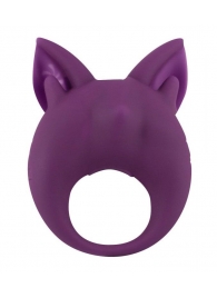 Фиолетовое перезаряжаемое эрекционное кольцо Kitten Kiki - Lola Games - в Ессентуках купить с доставкой