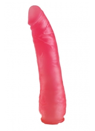 Реалистичная насадка Harness розового цвета - 17 см. - LOVETOY (А-Полимер) - купить с доставкой в Ессентуках