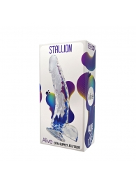 Прозрачный фаллоимитатор на присоске Stallion Jelly Dildo - 22 см. - Adrien Lastic