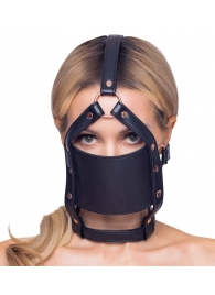 Черный намордник с кляпом-шаром Head Harness With A Gag - Orion - купить с доставкой в Ессентуках