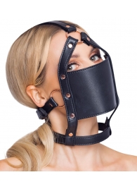 Черный намордник с кляпом-шаром Head Harness With A Gag - Orion - купить с доставкой в Ессентуках