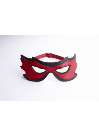 Красно-чёрная маска на глаза с разрезами - Sitabella - купить с доставкой в Ессентуках
