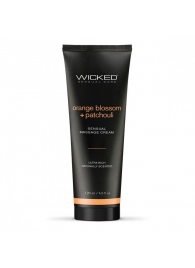 Массажный легкий крем WICKED Orange Blossom plus Patchouli - 120 мл. - Wicked - купить с доставкой в Ессентуках