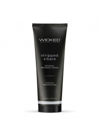 Массажный легкий крем WICKED Stripped plus Bare - 120 мл. - Wicked - купить с доставкой в Ессентуках