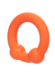 Оранжевое эрекционное кольцо Liquid Silicone Dual Ball Ring - California Exotic Novelties - в Ессентуках купить с доставкой