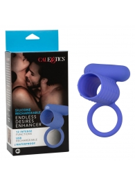 Синее эрекционное виброкольцо Silicone Rechargeable Endless Desires Enhancer - California Exotic Novelties - в Ессентуках купить с доставкой