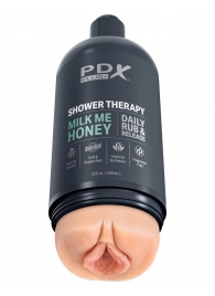 Телесный мастурбатор-вагина Shower Therapy Milk Me Honey - Pipedream - в Ессентуках купить с доставкой