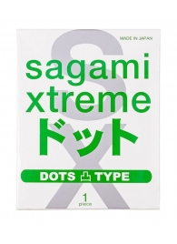 Презерватив Sagami Xtreme Type-E с точками - 1 шт. - Sagami - купить с доставкой в Ессентуках