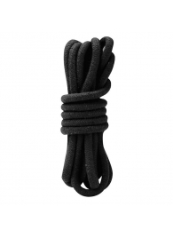 Черная хлопковая веревка для связывания - 3 м. - Lux Fetish - купить с доставкой в Ессентуках