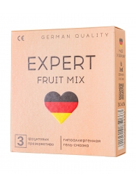 Ароматизированные презервативы EXPERT Fruit Mix - 3 шт. - Expert - купить с доставкой в Ессентуках