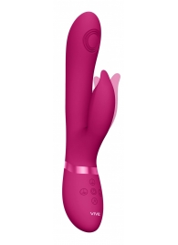 Розовый вибромассажер-кролик Aimi - 22,3 см. - Shots Media BV