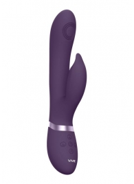 Фиолетовый вибромассажер-кролик Aimi - 22,3 см. - Shots Media BV