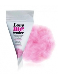 Съедобное согревающее массажное масло Love Me Tender Cotton Candy с ароматом сладкой ваты - 10 мл. - Love to Love - купить с доставкой в Ессентуках