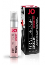 Клубничный лубрикант для оральных ласк Oral Delight Strawberry Sensation - 30 мл. - System JO - купить с доставкой в Ессентуках