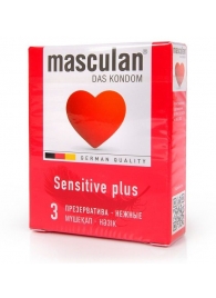 Презервативы Masculan Sensitive plus - 3 шт. - Masculan - купить с доставкой в Ессентуках