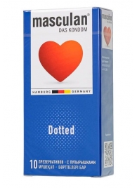 Презервативы с пупырышками Masculan Dotted - 10 шт. - Masculan - купить с доставкой в Ессентуках