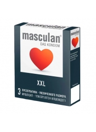 Презервативы увеличенного размера Masculan XXL - 3 шт. - Masculan - купить с доставкой в Ессентуках