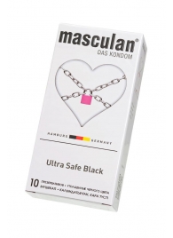 Ультрапрочные презервативы Masculan Ultra Safe Black - 10 шт. - Masculan - купить с доставкой в Ессентуках