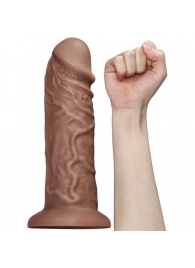 Коричневый вибратор-гигант 10.5 Realistic Chubby Vibrating Dildo - 26,6 см. - Lovetoy