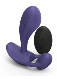 Темно-синий вибромассажер Witty P G Vibrator with Remote Control - Love to Love - в Ессентуках купить с доставкой