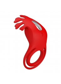Красное эрекционное кольцо с вибрацией Ruben - Baile - в Ессентуках купить с доставкой